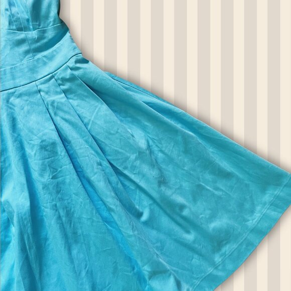 Second Hand Naf Naf blue tie-back dress (NWT) - Size XS - Picture 4 of 9